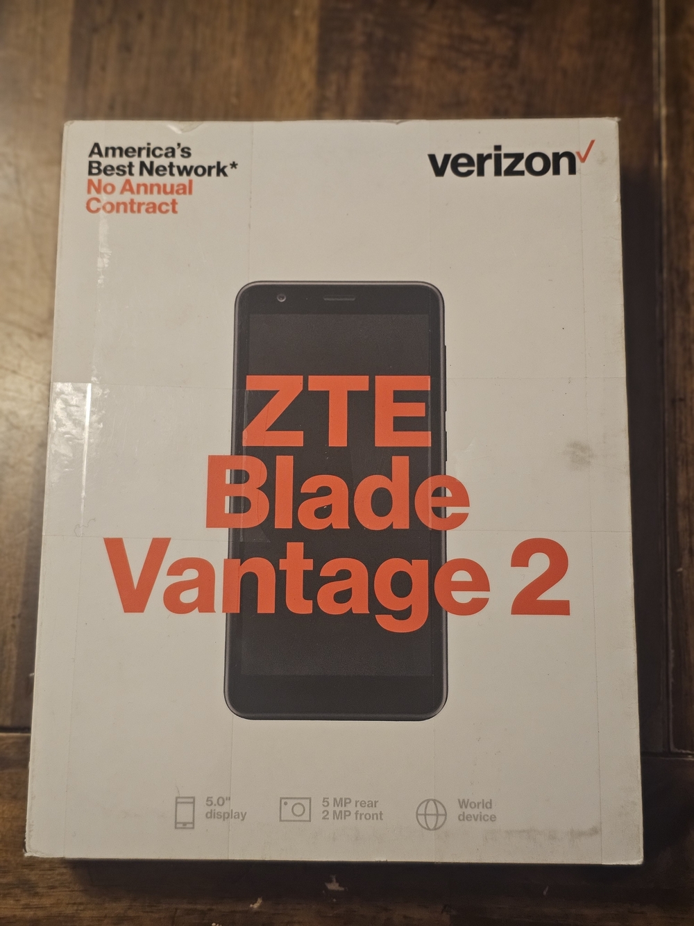 Verizon Prepaid ZTE Blade Vantage 2 16GB Black Display Android 4G LTE SIM NEW